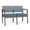 Lesro Lenox 2 Seat Tandem Seating W/ No Center Arm, 43.5 in W 24.5 in L 32 in H LS2101 - alternate 1